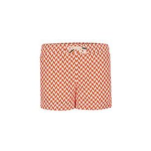 Ecoalf Printalf Zwempak voor jongens, Herringbone Orange Print