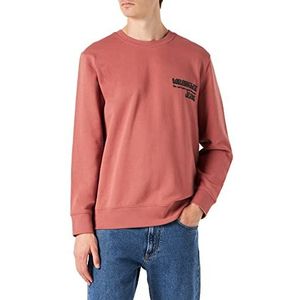 Wrangler Slogan Crew Trainingspak voor heren, Withered Rose, L, withered rose