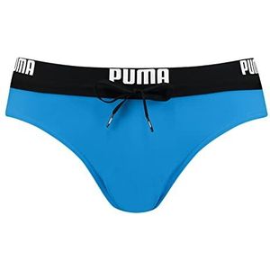 PUMA heren zwembroek met logo, Energy Blue