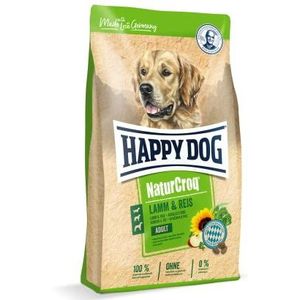 Happy Dog NaturCroq 60529 droogvoer voor lam en rijst, met huiskruiden voor volwassen honden, 1 kg