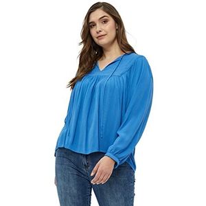Peppercorn Danea Curve blouse voor dames, Marina blauw
