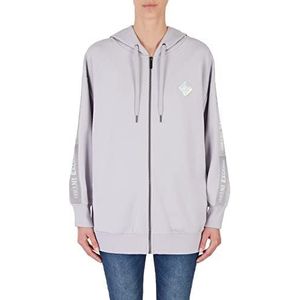 Armani Exchange Sweat à capuche zippé à manches longues pour femme, Matériel :, M