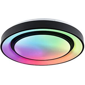 Paulmann LED plafondlamp Rainbow met regenboogeffect met 1 x 38,5 W dimbaar dynamicRGBW kleurregeling zwart, wit plastic, metaal 3000K