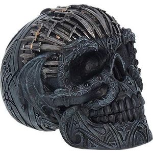 Nemesis Now Sword Skull figuur van hars, 18,5 cm, zwart