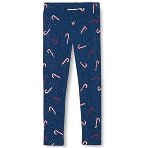 Noa Noa miniature Meisjes Leggings Clarannm, blauw/rood, 104, Blauw/Rood