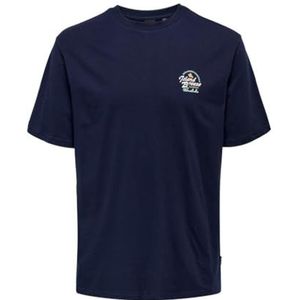 ONLY & SONS Onsmarlowe Life RLX Summer Ss T-shirt pour homme, Blazer bleu marine., XL