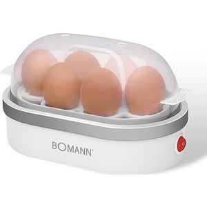 Bomann EK 5022 CB - Eierkoker - Transparant - Wit - Zilver