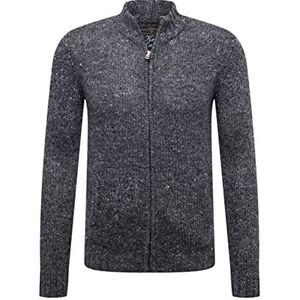 KEY LARGO Will Jacket Veste en tricot pour homme, Gris foncé (1112 cm), L
