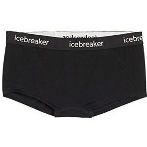 Icebreaker WMNS Sprite Hot Pants Dames Boxershorts, Zwart/Zwart, FR: XL (Fabrikant maat: XL)
