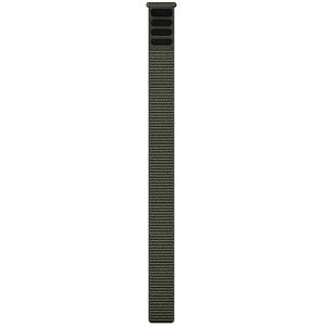 Garmin Bracelet original, 22 mm, UlktraFit en nylon, fermeture à déchirure, ultra léger, élastique et anti-microbien, Moss, Moss, 22 mm, Militaire