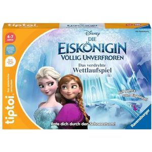 Ravensburger tiptoi spel 00116 - Disney de ijskoningin - Volledig onbevroren: Het gedraaide wedstrijdspel - Een magisch quiz-spel vanaf 4 jaar: Raad jezelf door de sneeuwstorm