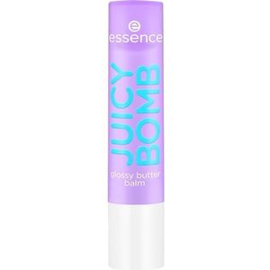 Essence Cosmetics Juicy Bomb Glossy Butter Balm lippenbalsem, natuurlijk, glanzend, dauwgevoel, 2,5 g