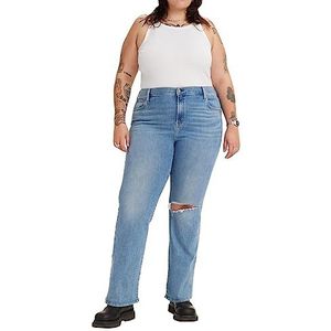 Levi's Dames Jeans Plus Size 726 Pl HR Flare Z3541 Medium Indigo Destructed 18, 726 Pl Hr Flare Z3541 Medium Indigo Destructed, 34, 726 Pl Hr Flare Z3541 Medium Indigo Destruted