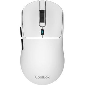 W03 Draadloze gamingmuis met drievoudige verbinding 2,4 GHz/Bluetooth 5.0/USB-C, 7 toetsen, tot 30 uur batterijduur, 10.000 dpi, Pixart 3325 sensor, superlight 57 g, kleur wit