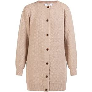 Jika Cardigan pour femme avec boutons, beige, M-L