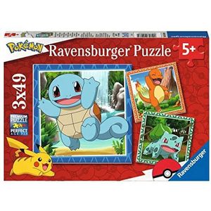 Ravensburger Puzzelset 3x49 stukjes - Kleurrijke Motieven - Geschikt voor Kinderen vanaf 5 jaar - Inclusief Mini-Poster - EAN: 4005556055869