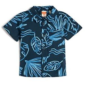 Koton Babyboys T-shirt à manches courtes en coton imprimé floral, Bleu marine (7d0), 2-3 Jahre