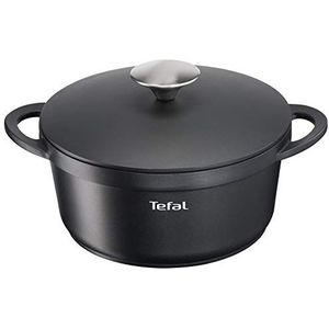 Tefal Trattoria 20 cm, Pan + steelpan, Zwart