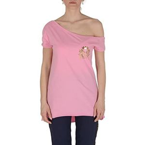 19V69 ITALIA Lac Pink T-shirt voor dames, 18 stuks, Roze