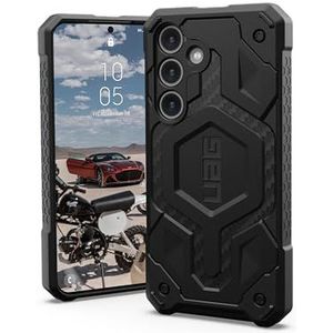 URBAN ARMOR GEAR Monarch Case Samsung Galaxy S24 hoesje [ontworpen voor Samsung"" gecertificeerd, draadloos opladen compatibel, 6m valbescherming militaire standaard] koolstofvezel