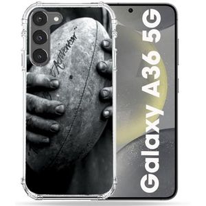Cokitec Coque Renforcée pour Samsung Galaxy A36 5G Sport Rugby Ballon Vintage