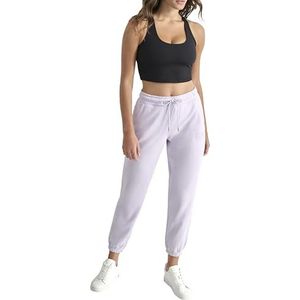 DKNY, Pantalon de jogging décontracté avec poches pour femme Varsity brodé Orchid, M, Violet orchidée, M