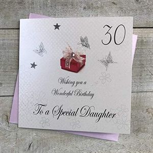 30 Wishing You a Wonderful Special Handmade verjaardagskaart (meisje 30)