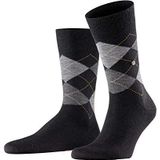 Burlington Edinburgh dikke wol, fantasie-motief, 1 paar sokken voor heren (1 stuk), Zwart (Zwart 3000)