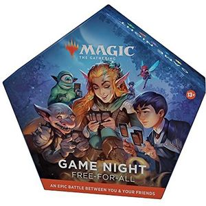 Wizards of the Coast Magic the Gathering Game Night: Free-for-All 2022, Fantastisch kaartspel voor 2-5 spelers, Amazon Exclusive (Engelse versie), meerkleurig, D01510000