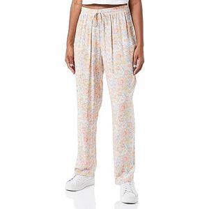 usha Pantalon en tissu pour femme, Bleu multicolore., XL
