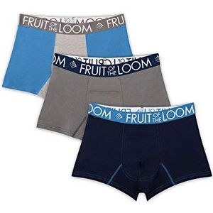 Fruit of the Loom Ademend ondergoed getailleerde boxershorts voor heren (3 stuks), Korte pijpen, Performance Cooling, 3 stuks, gesorteerd