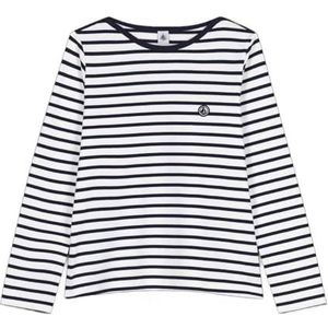 Petit Bateau Marinière Femme, Blanc/Bleu, S