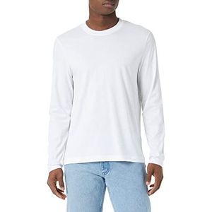 Pierre Cardin Shirt met lange mouwen voor heren, wit glanzend, 5XL, Briljant wit