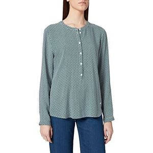 BRAX Vanda Moderne damesblouse met opstaande kraag, groen (Jade Green 35)