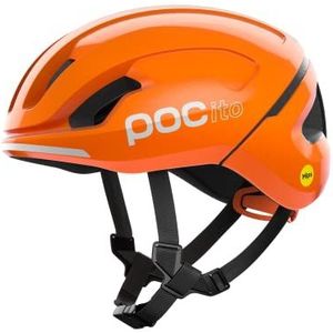 POC POCito Omne MIPS Fietshelm voor kinderen is ontworpen om jonge fietsers te helpen hun vaardigheden te ontwikkelen, fluorescerend oranje, M-L (55