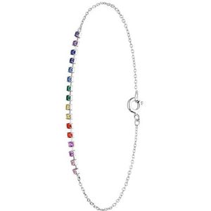 Lucardi - Femmes Bracelet - Bracelets - Argent 925 - Argent - 21 cm