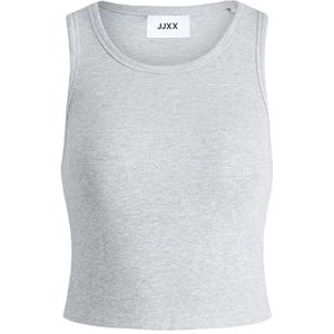 Jack & Jones Jjxx Jxfallon SL Rib Tank Top Noos Dames T-Shirt lichtgrijs gemêleerd, M