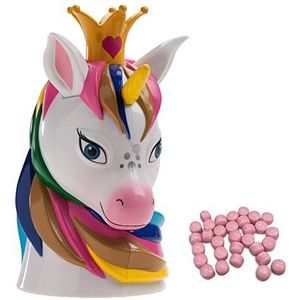 Dekora - Spaarpot voor kinderen van eenhoorn met snoepjes binnenin, 204018, roze, eenheidsmaat