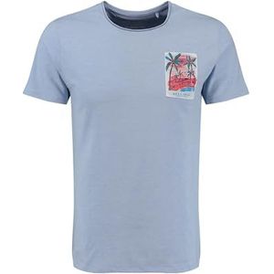 KEYLARGO MT KLVIBES T-shirt rond pour homme, Light Blue Mel. (1220), S