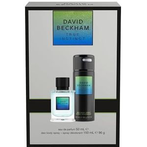 David Beckham, True Instinct Eau de Parfum cadeauset voor heren, 50 ml en deodorant, 150 ml