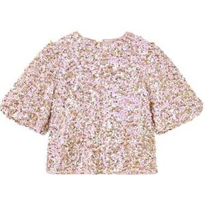 NAME IT Nkfrullas Ss Baloon Top Blouse met korte mouwen Meisjes, Korset