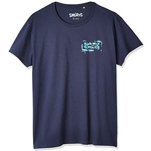 Les Schtroumpfs Mesmurfts002 T-shirt voor heren (1 stuk), Navy Blauw