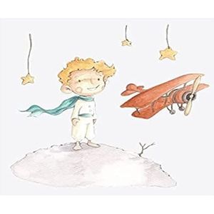Muursticker van het droommerk ooievaar model Little Prince