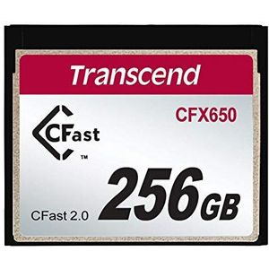 Transcend Geheugenkaart 256 GB CFast 2.0 Class 10 - TS256GCFX650