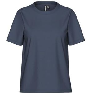 PIECES Pcria Ss Solid Tee Noos Bc T-shirt voor dames, blauw/grijs, M, Blauw Grijs