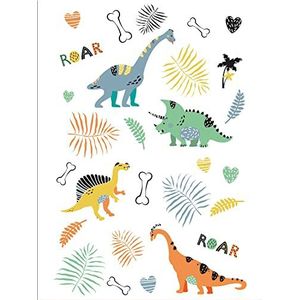 Folat Dino Roars 68362 tatoeages, meerkleurig