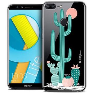Caseink Beschermhoes voor Huawei Honor 9 Lite (5,7 inch), kristalgel, HD-collectie, kleine korrels, design met cactusschaduw, zacht, ultradun, bedrukt in Frankrijk