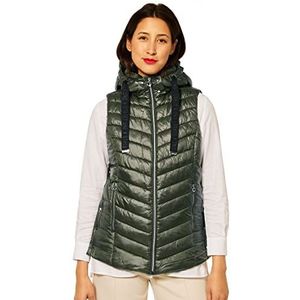 Street One Homey Green gewatteerd vest voor dames, 46, Homey Groen