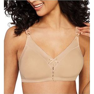 Maidenform Double Support Stretch Wire-Free Bra BH, katoen, zonder beugel, speciality, dames, Zachte taupe