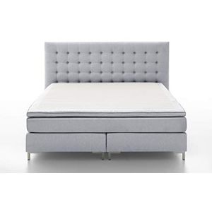 Atlantic Home Collection ANNI140-01 boxspringbed 140 x 200 cm, lichtgrijs